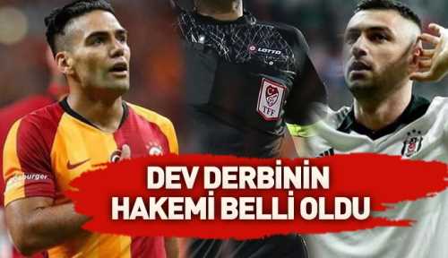 Dev derbinin hakemi belli oldu
