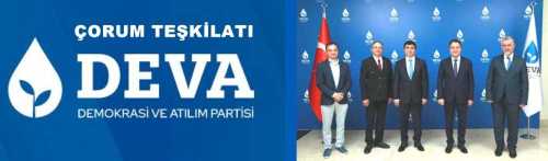 DEVA Partisi Çorum İl ve Merkez İlçe yönetimini belirledi 