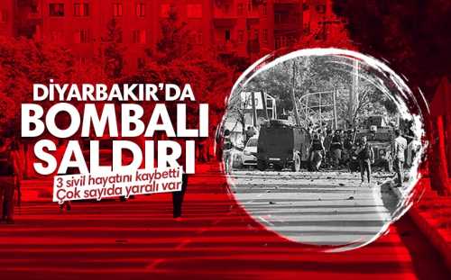 Diyarbakır'da bombalı saldırı: 3 sivil hayatını kaybetti, 45 kişi yaralandı