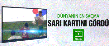 Dünyanın en saçma sarı kartını gördü İZLE