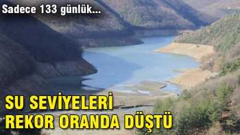 Durum ciddi, 133 günlük su kaldı
