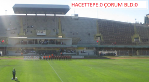 HACETTEPE SPOR - ÇORUM BELEDİYE SPOR KARŞI KARŞIYA