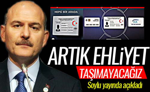 Ehliyeti, kimlikteki çipe yükleyeceğiz