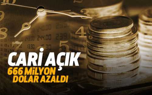 Ekonomide Cari açık 666 milyon dolar azaldı