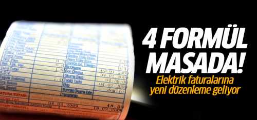 Elektrik faturalarına yeni düzenleme geliyor!