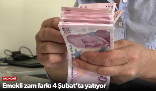 Emekli Zam Farkı 4 Şubat’ta Hesaplara Yatıyor