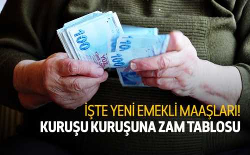 Emekliler Bu habere dikkat yeni emekli maaşları!