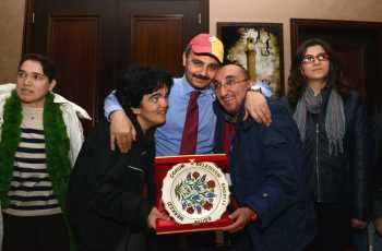 Engelli gençlerden Külcü'ye ziyaret