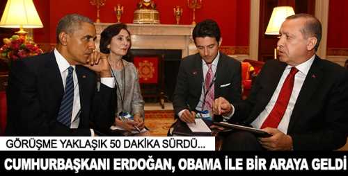 Erdoğan ve Obama Beyaz Saray'da görüştü