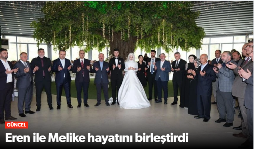 Eren ile Melike hayatını birleştirdi