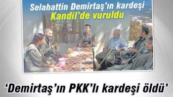 Eş başkan Demirtaş'ın Kandil'deki kardeşi öldü iddiası