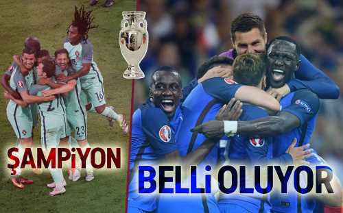 EURO 2016 finalinde Portekiz ile ev sahibi Fransa karşı karşıya geliyor