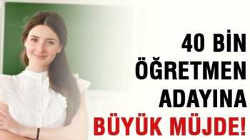 Eylülde 40 bin öğretmene atama