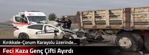 Feci Kaza Genç Çifti Ayırdı