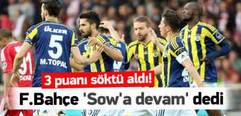 Fenerbahçe 3 puanı  Showla söktü aldı!