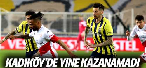 Fenerbahçe Antalya spor karşısında yine kazanamadı! 1-1