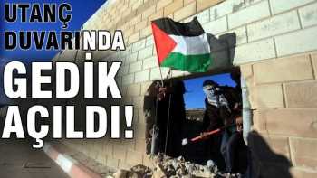 Filistinliler'Utanç Duvarı'nda bir gedik açtı mukaddes mi mukaddes