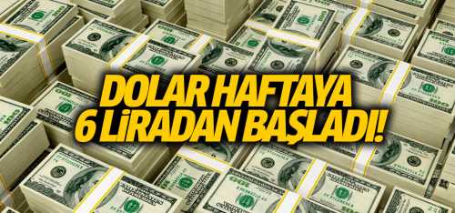 Fırsatçılar YSK'yı fırsat bilerek Dolar kuru bu sabah 6 seviyesinde