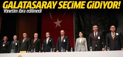 Galatasaray seçime gidiyor!