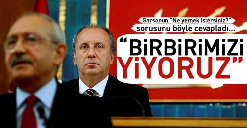 Garson Efendim ne yemek isterseniz?