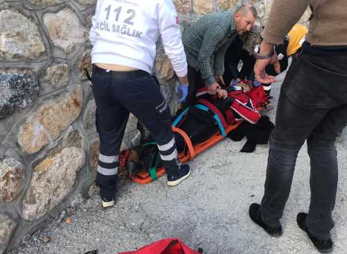 Genç Motosiklet Sürücüsünün Ayağı Koptu