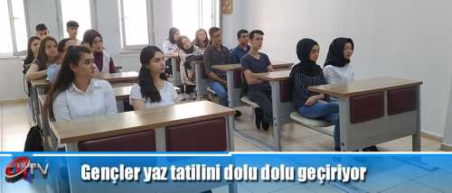 Gençler yaz tatilini dolu dolu geçiriyor