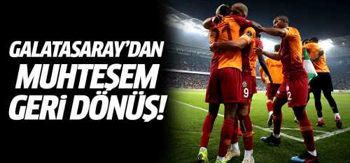 GS'dan muhteşem geri dönüş! 3-2