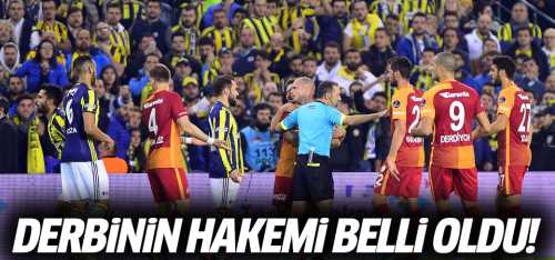 GS-FB Derbisinin hakemi belli oldu