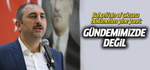 Gül Af Gündemimizde değil