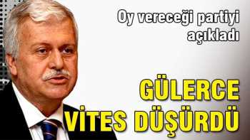Gülerce olarak bir oyum var.AK Parti'ye