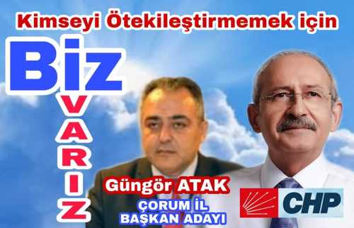 Güngör Atak "Maksat Demokrasi yarışı olsun" dedi