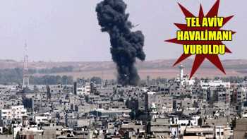 Hamas İsrail'in havaalanını vurdu