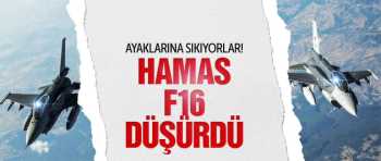 Hamas İsrail savas uçağını düşürdü