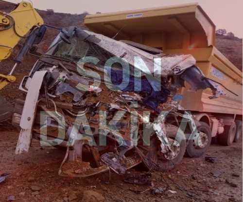 HARFİYAT KAMYONU 1 KİŞİYİ EZDİ 