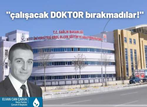 Hastane yaptık diye övünenler, içinde çalışacak DOKTOR bırakmadılar!