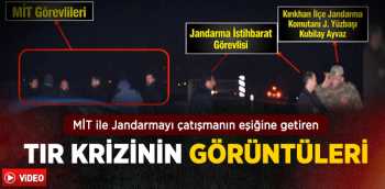 Hatay'da Durdurulan TIR Mit ve Jandarma karşı karşıya geldi