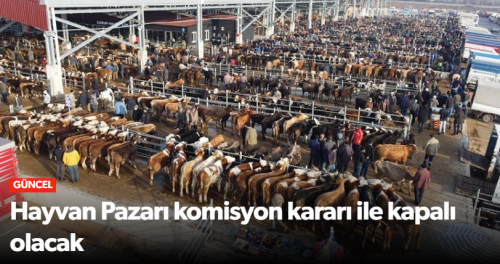 Hayvan Pazarları İkinci Bir Duyuruya Kadar Kapalı Kalacak!