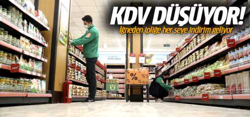 Hazine ve Maliye Bakanlığı KDV düşüyor!