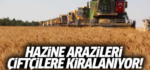 Hazineye ait araziler çiftçilere kiralanıyor!