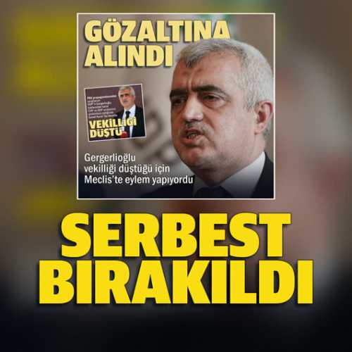 HDP'li Gergerlioğlu serbest bırakıldı