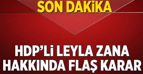 HDP'li Leyla Zana'nın vekilliği düştü