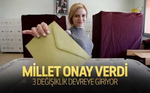 Hemen Yürürlüğe Girecek 3 değişiklik