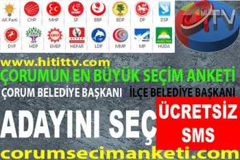 HİTİT TV ÜCRETSİZ SMS SEÇİM ANKETİ BAŞLADI 
