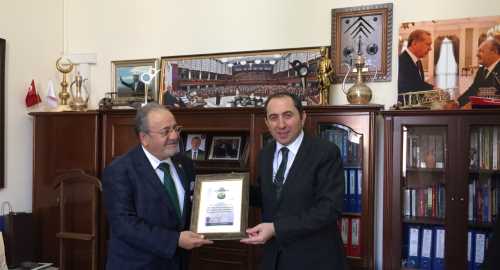 HİTİT ÜNİVERSİTE'SİNDEN SALİM USLU'YA TEŞEKKÜR