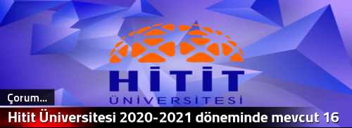 Hitit Üniversitesi 2020-2021 döneminde mevcut 16 bin 589 kişi 