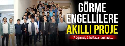HİTÜ'de Görme Engellilere Akıllı Baston