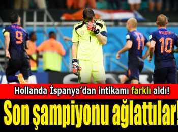 Hollanda'dan İspanya'ya gol yağmuru