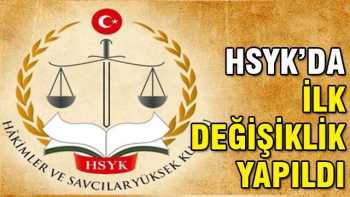 HSYK'da ilk kanun maddesinde değişiklik yapıldı