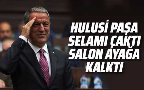 Hulisi Akar TBMM'de Selamı Böyle Çaktı