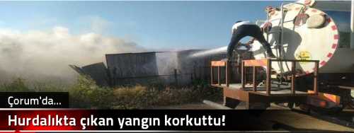 Hurdalıkta çıkan yangın korkuttu!